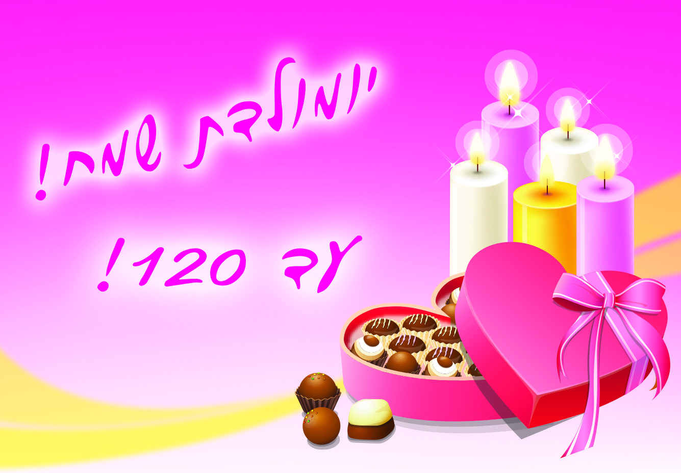 ברכות ליום הולדת עד 120, ברכות קצרות ליום הולדת, יומולדת שמח עד 120