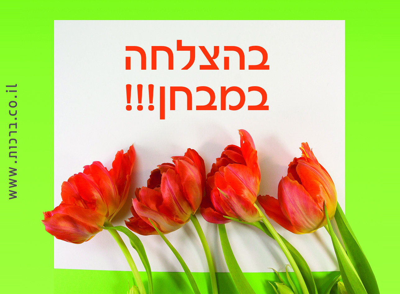 בהצלחה במבחן